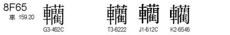 U+8F65